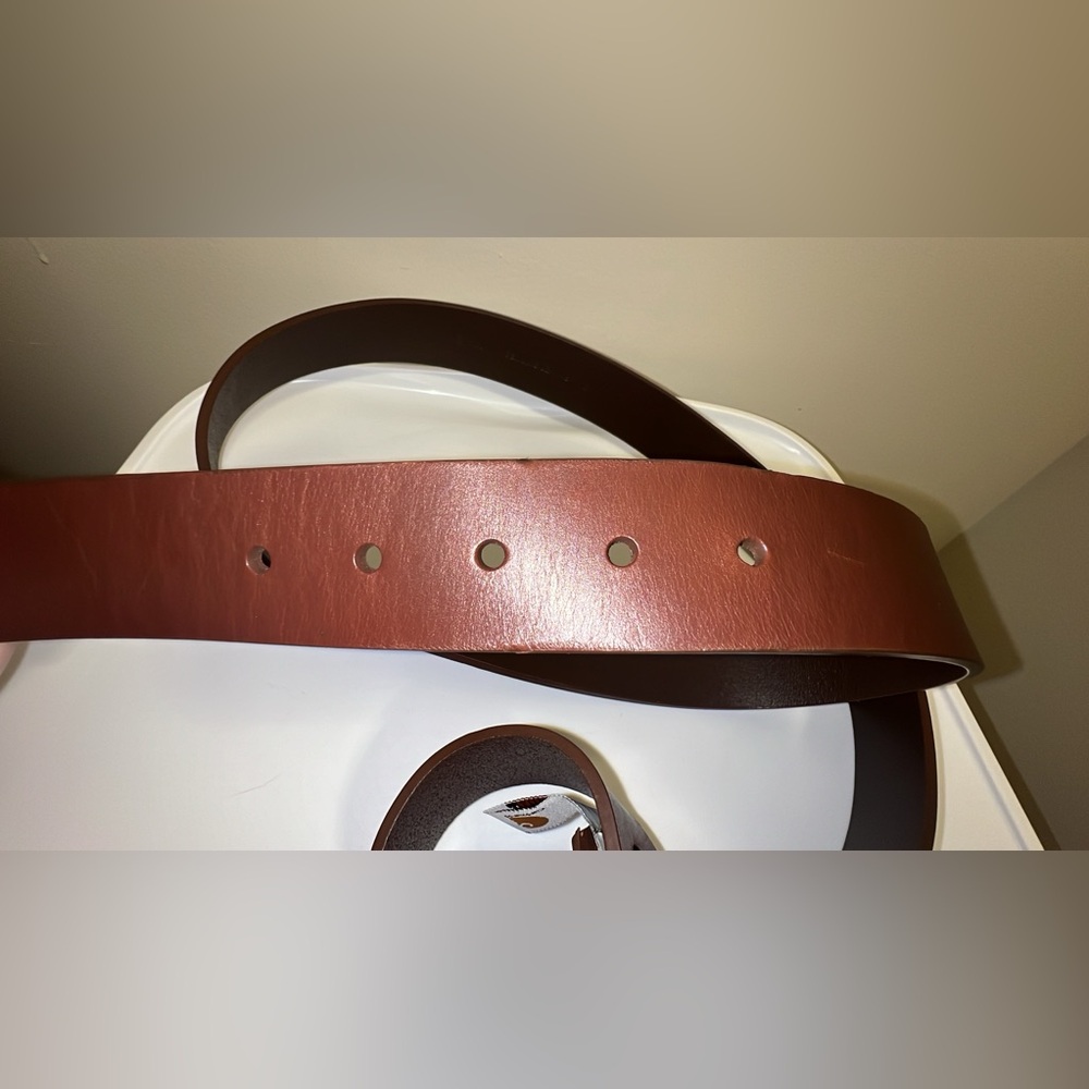 Carhartt men’s size 54 brown genuine leather belt - Picture 6 of 7